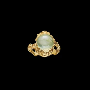 Cheap Gudinde Ring Prehnit Ringer
