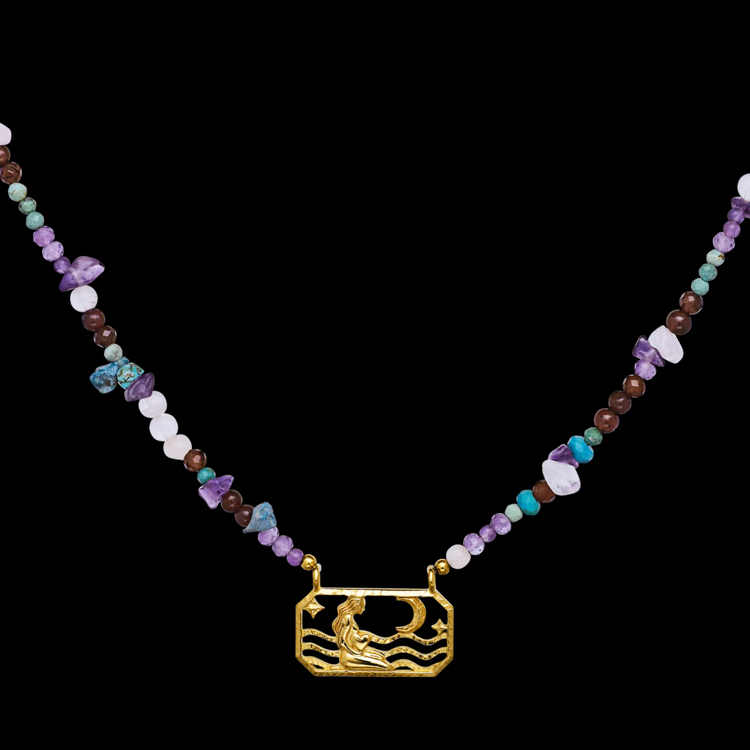 zodiac_earth_virgo_neckla_2.webp Hot Zodiac Earth Virgo Necklace Halskjeder