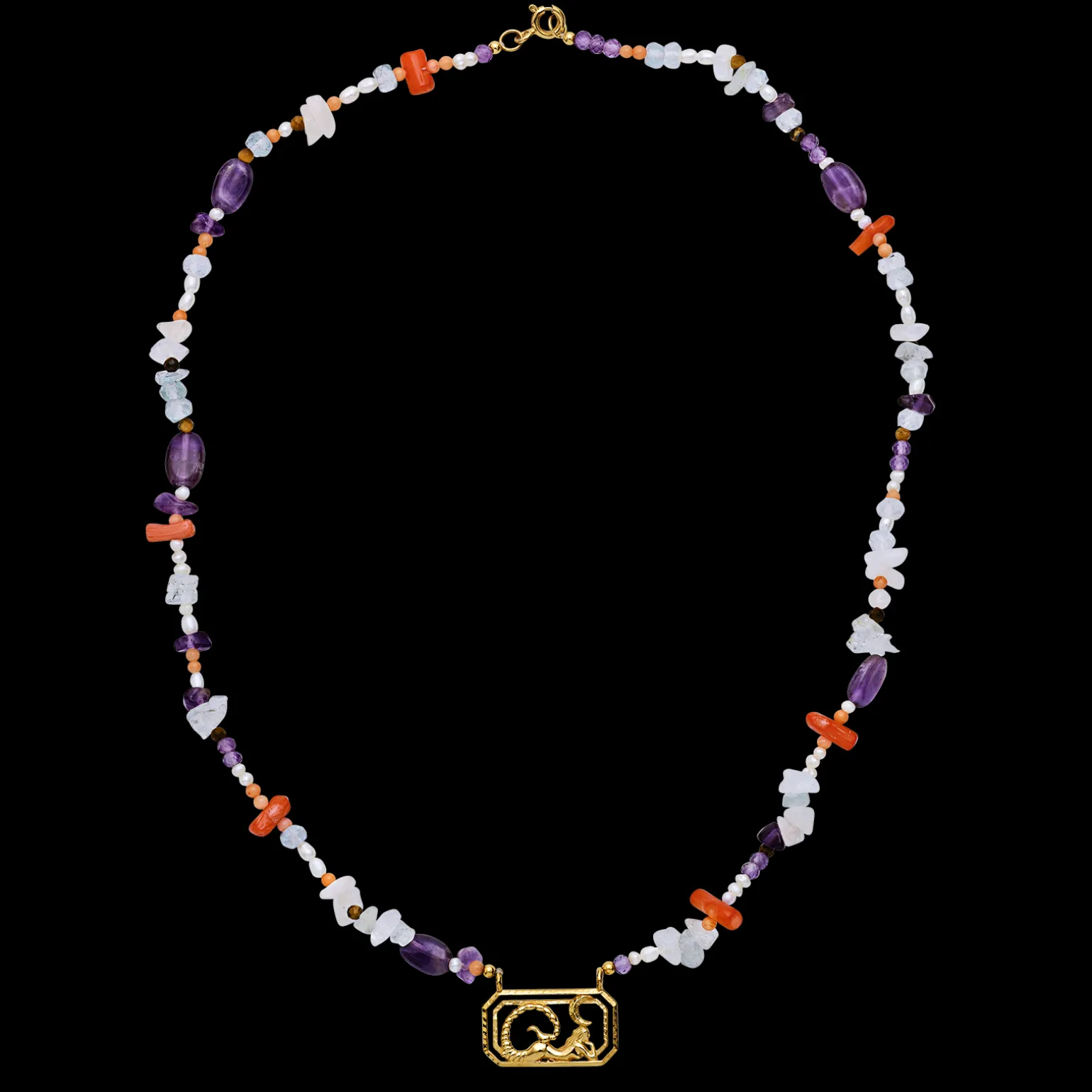 zodiac_water_scorpio_neck_0.webp Discount Zodiac Water Scorpio Necklace Halskjeder